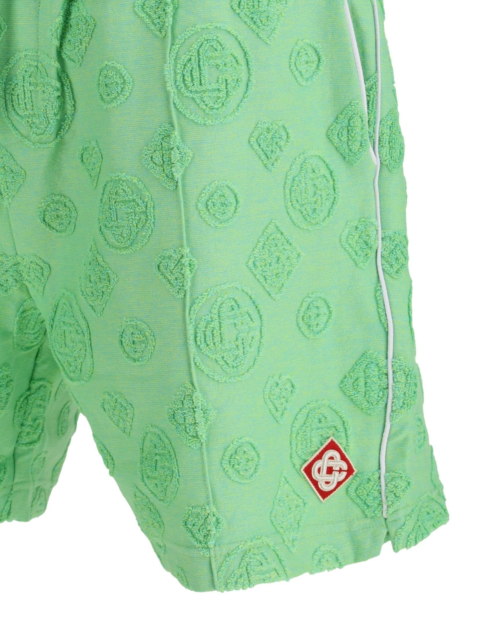 Towelling monogram short