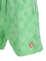 Towelling monogram short