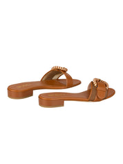 Flat slide sandals