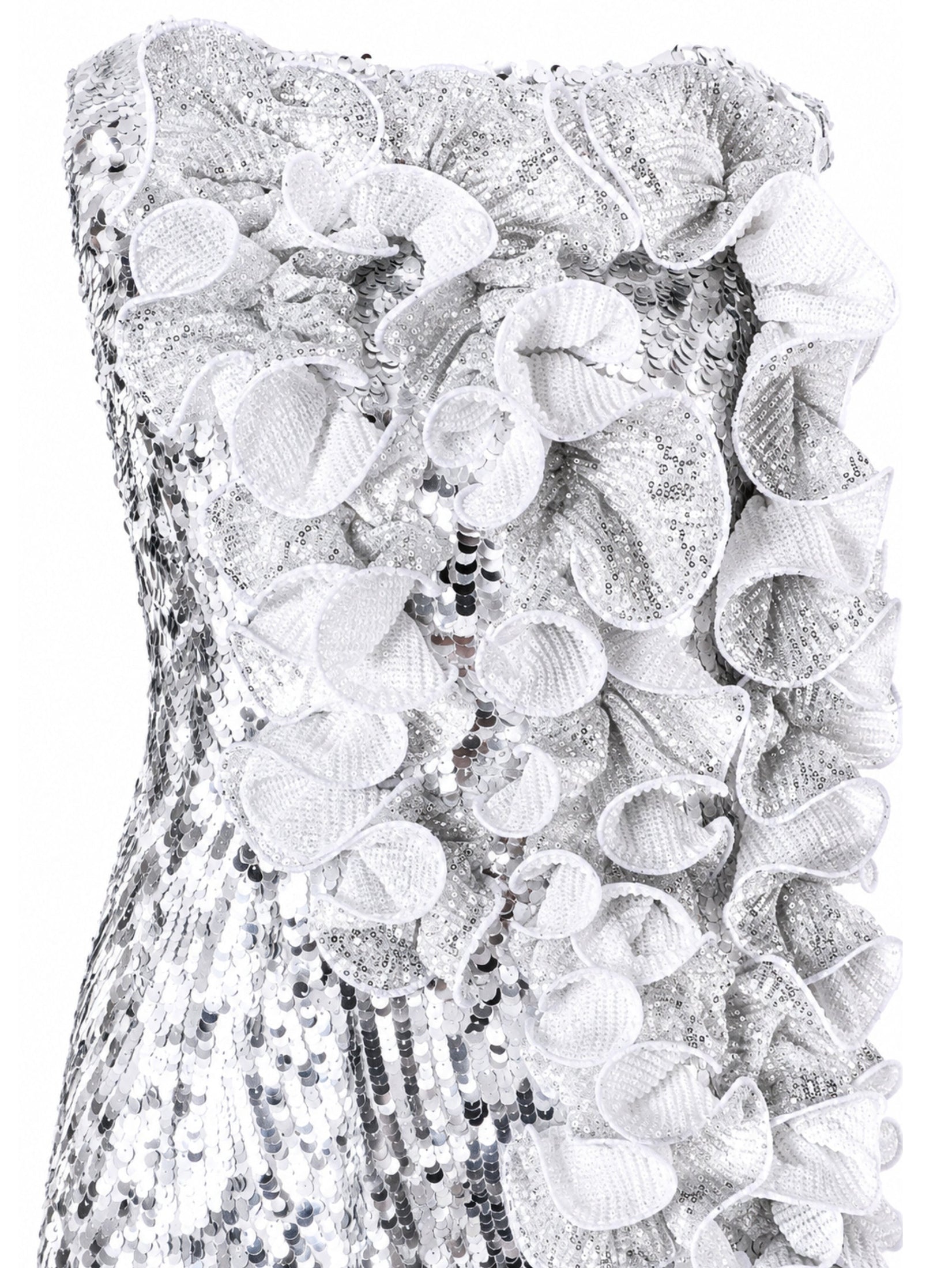 Silver sequenced skirt