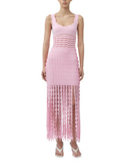 Brionne scalloped knit midi dress