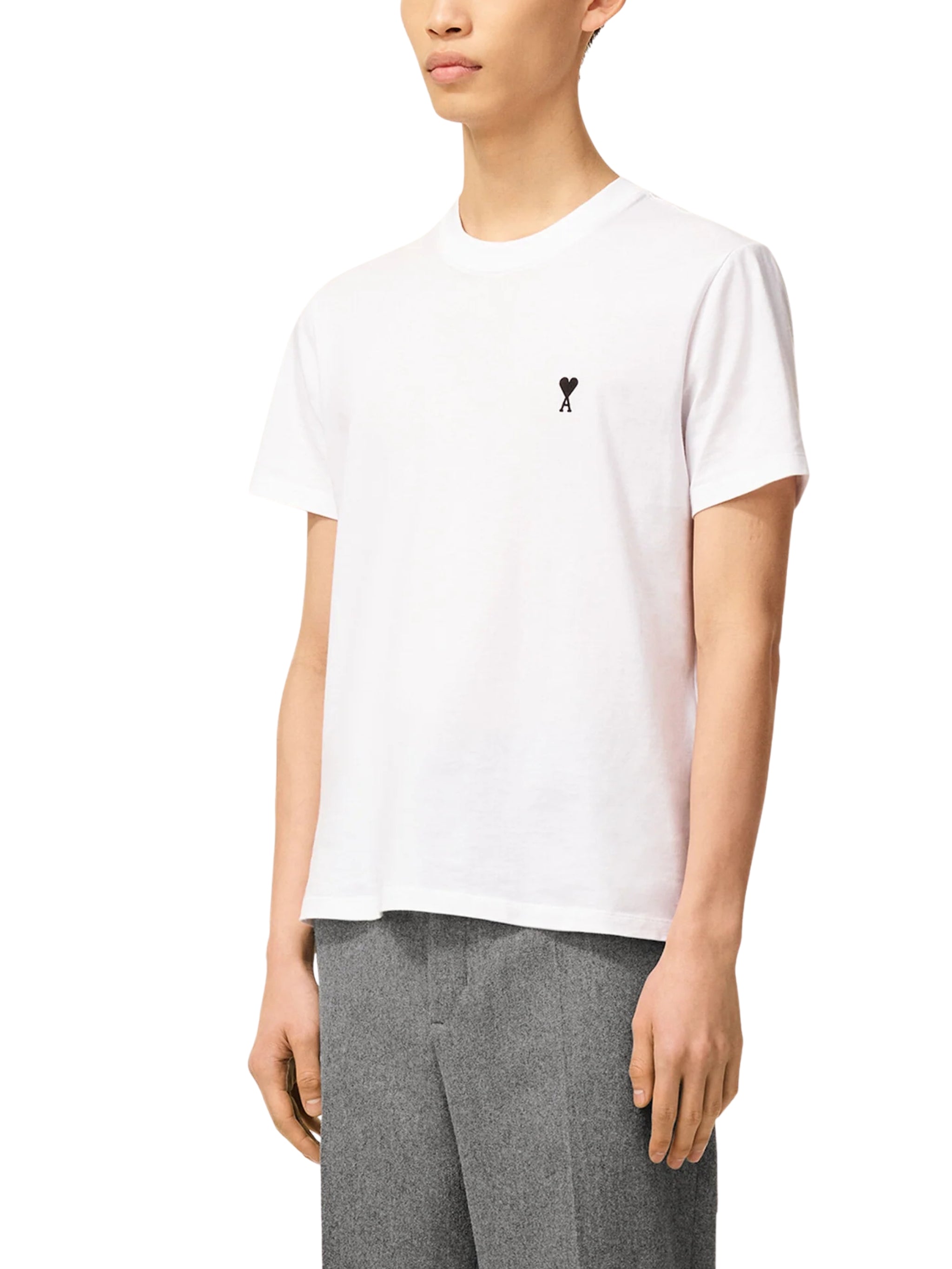 White Cotton Ami De Coeur T-shirt