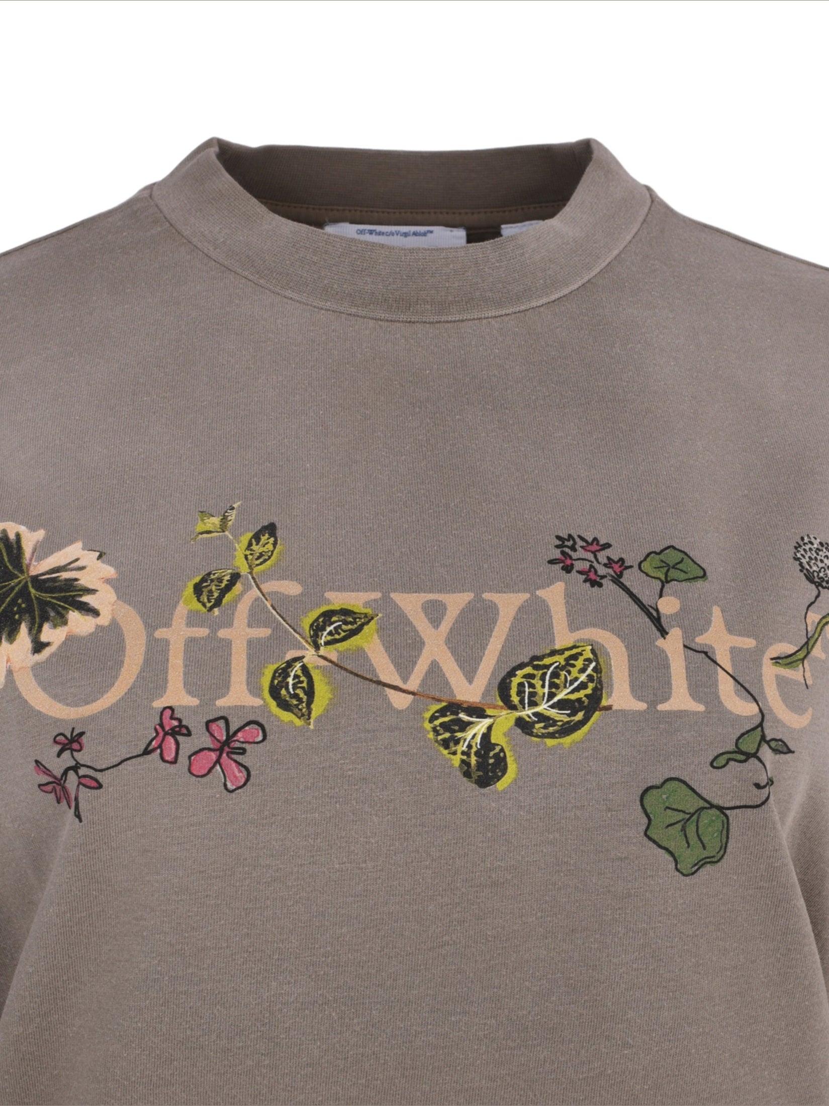 Bookish leaves reg tee washed stone be