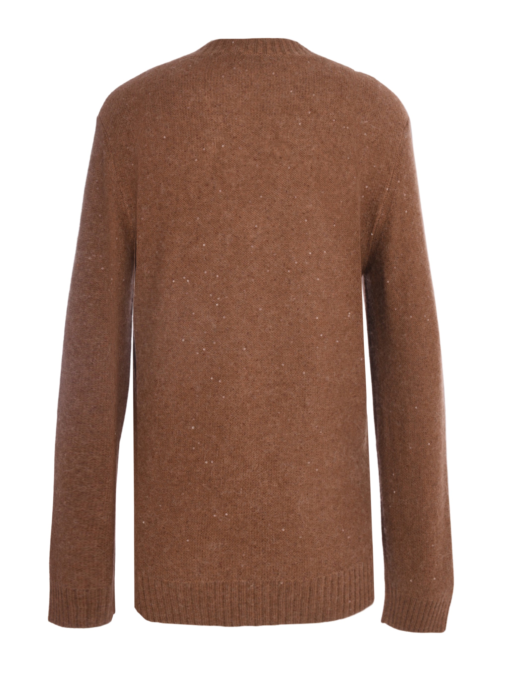 SEQUIN V NECK SLIM FIT SWEATER