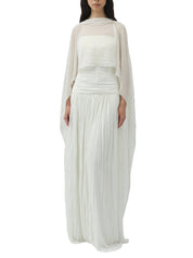 Danielle crinkle jersey bustier gown