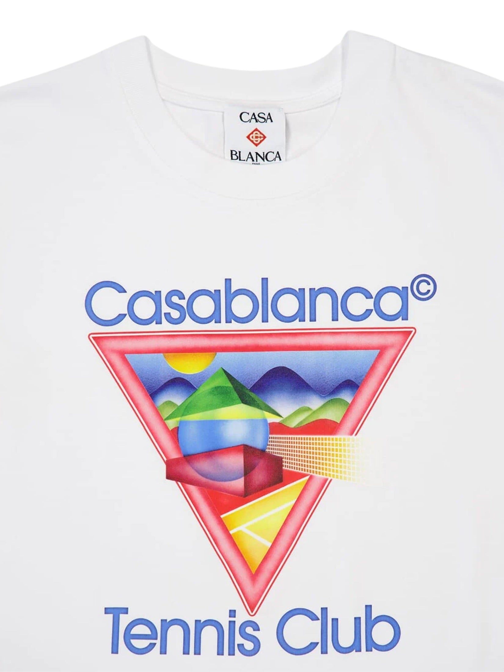 Tennis club icon printed t-shirt