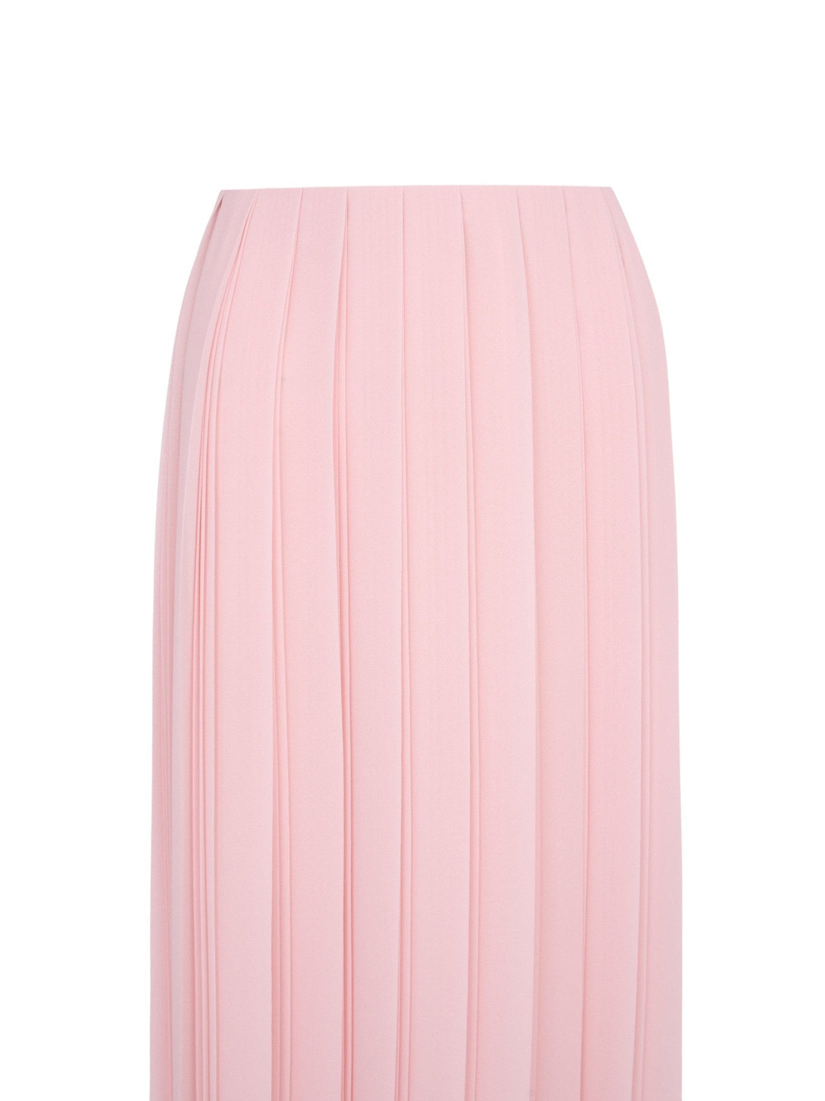 Pleated georgette long skirt