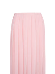 Pleated georgette long skirt