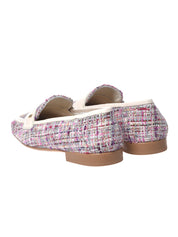 Loafer nappa & tweed off w & multic