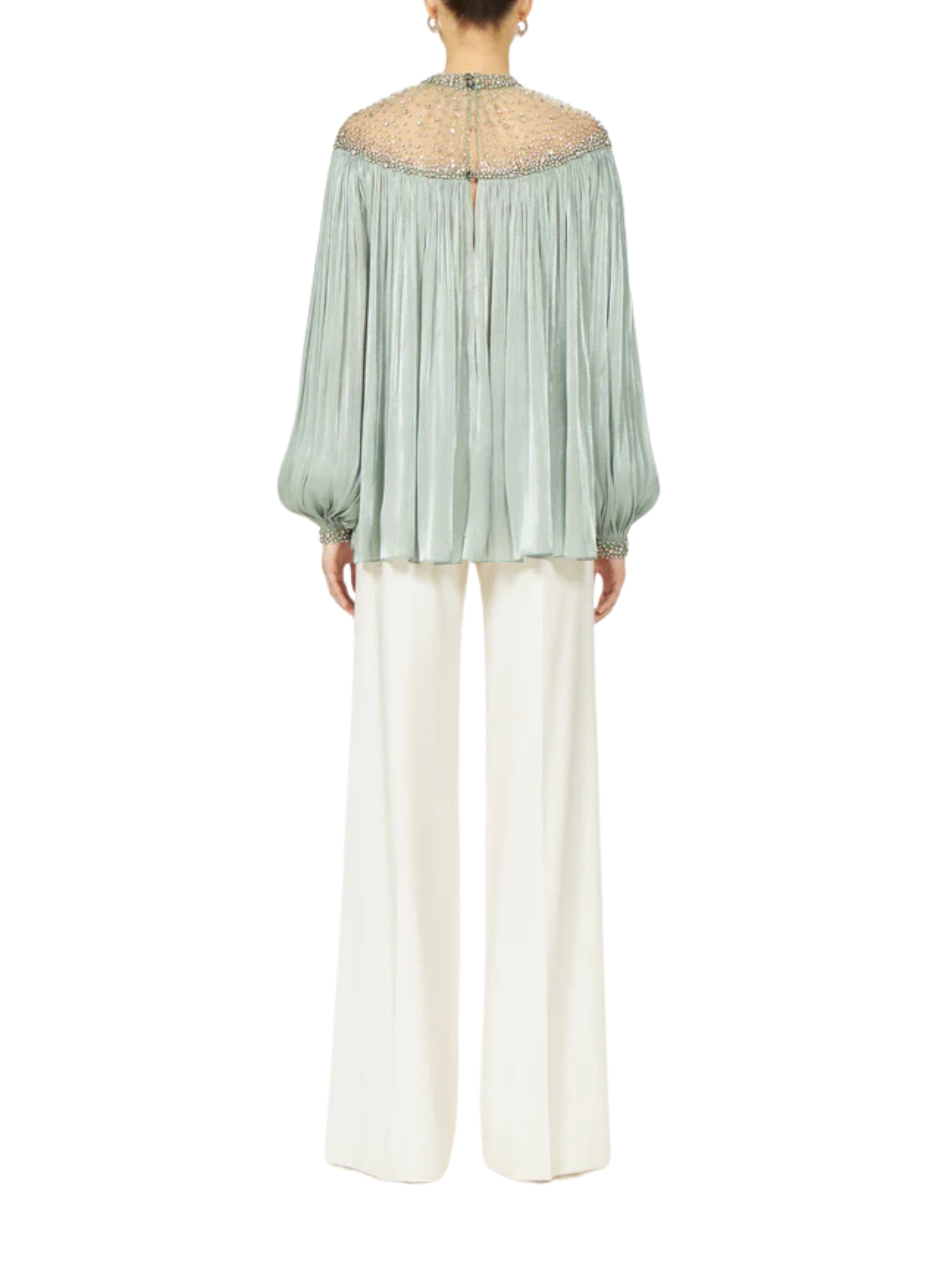 TIMEA LUREX GEORGETTE BLOUSE