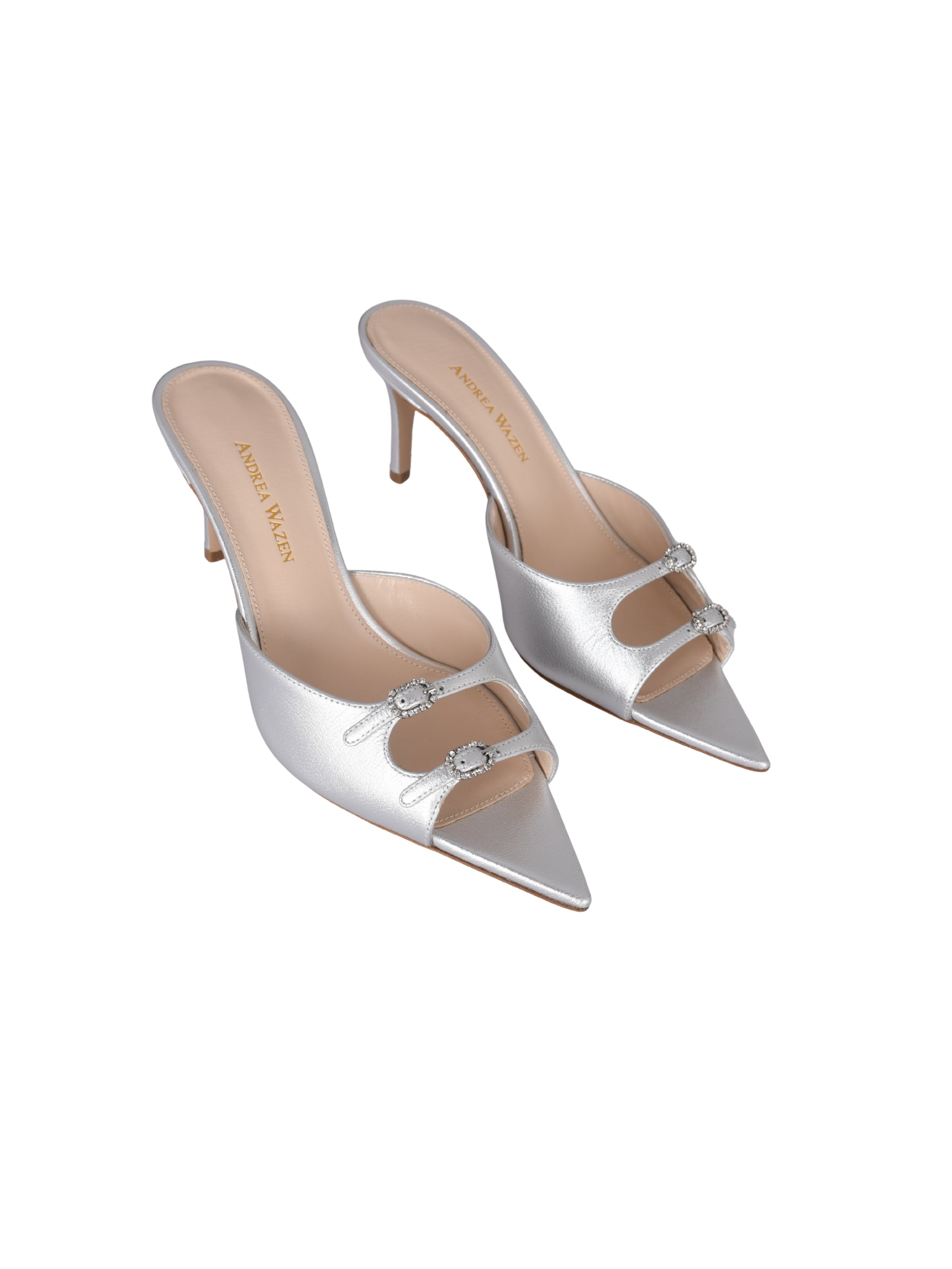 Carol leather mule 75 silver