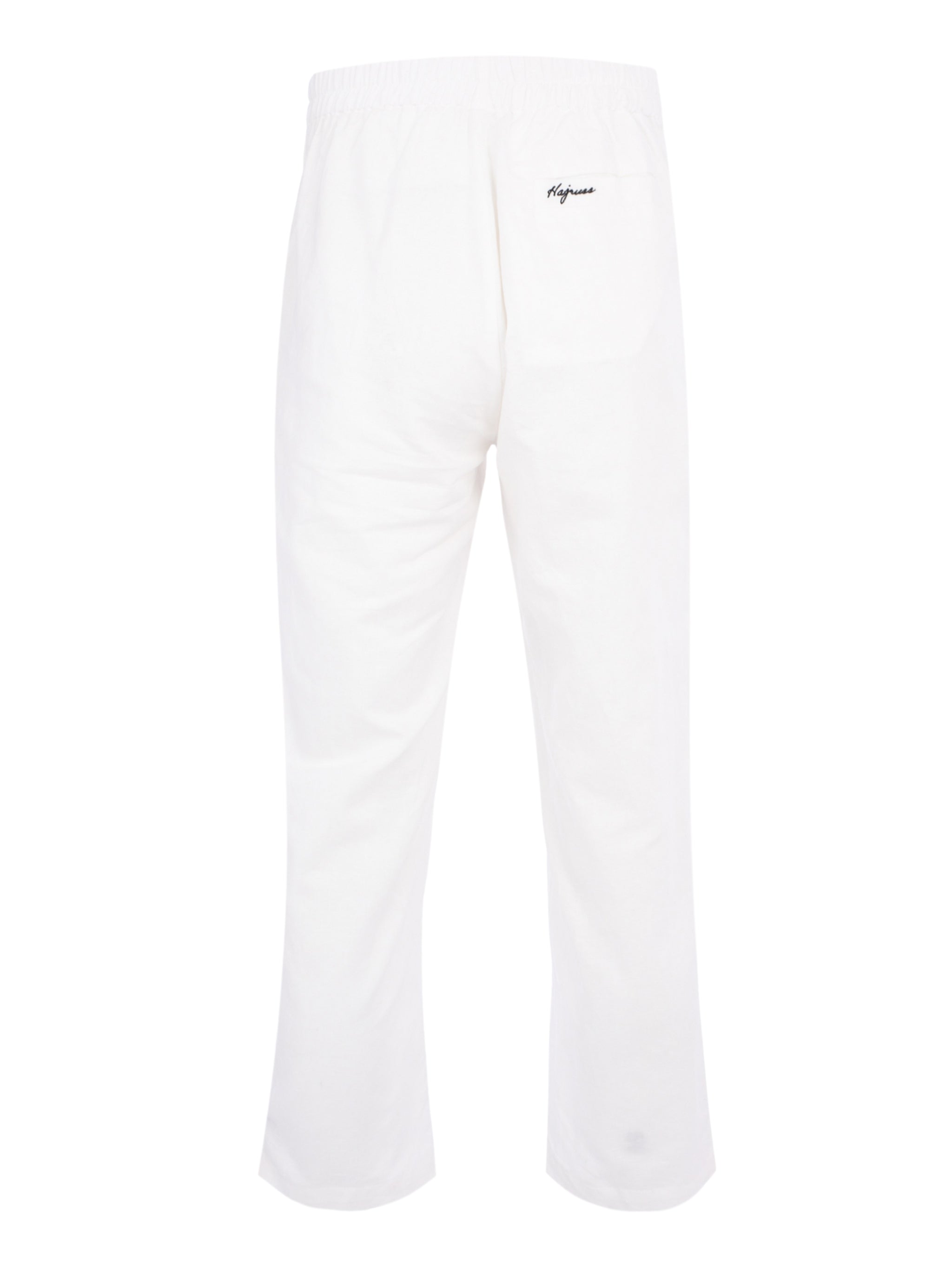 LINEN WHITE PANT (LOGO BACK POCKET)