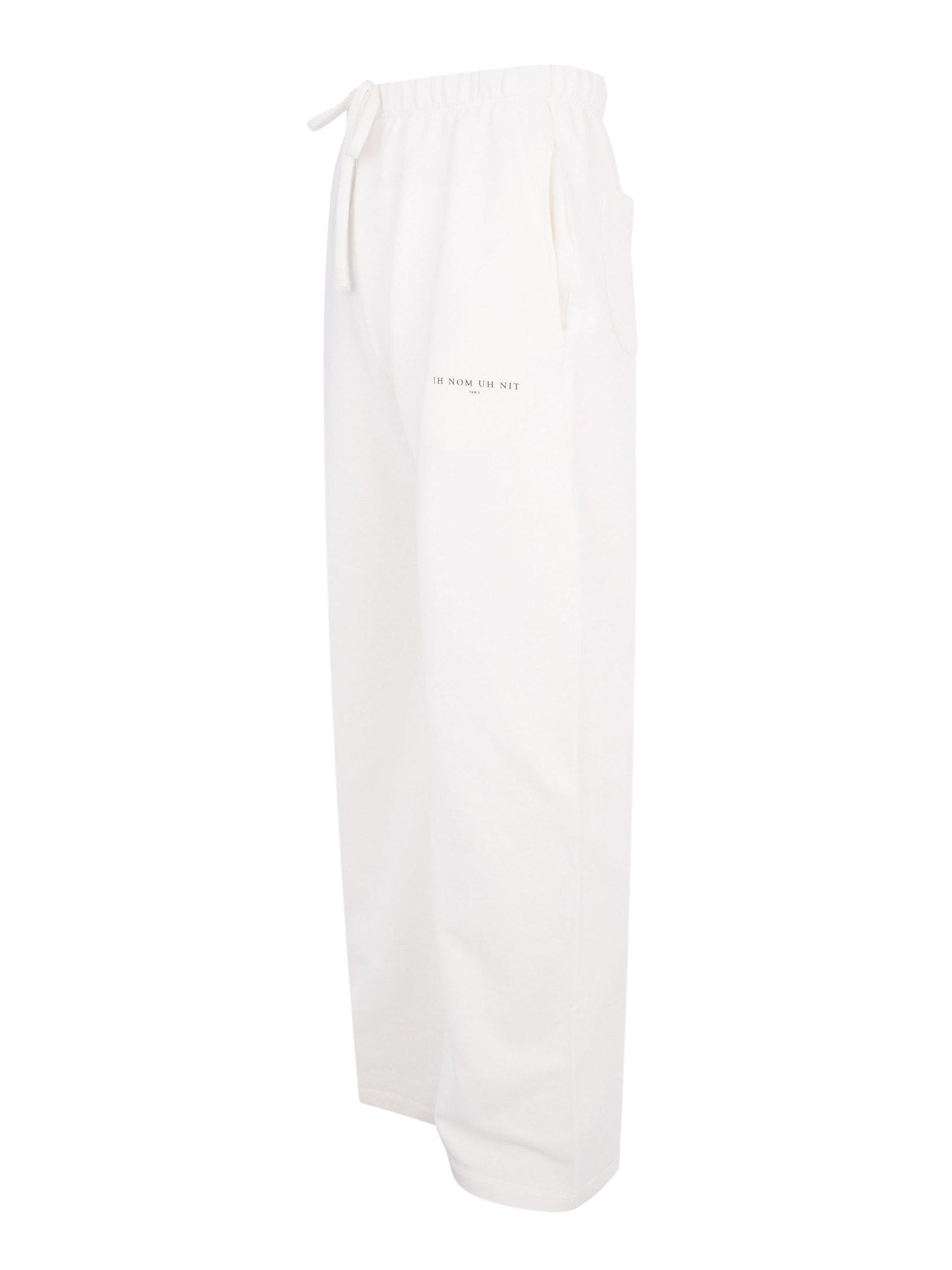 Wide sweatpants small logo
