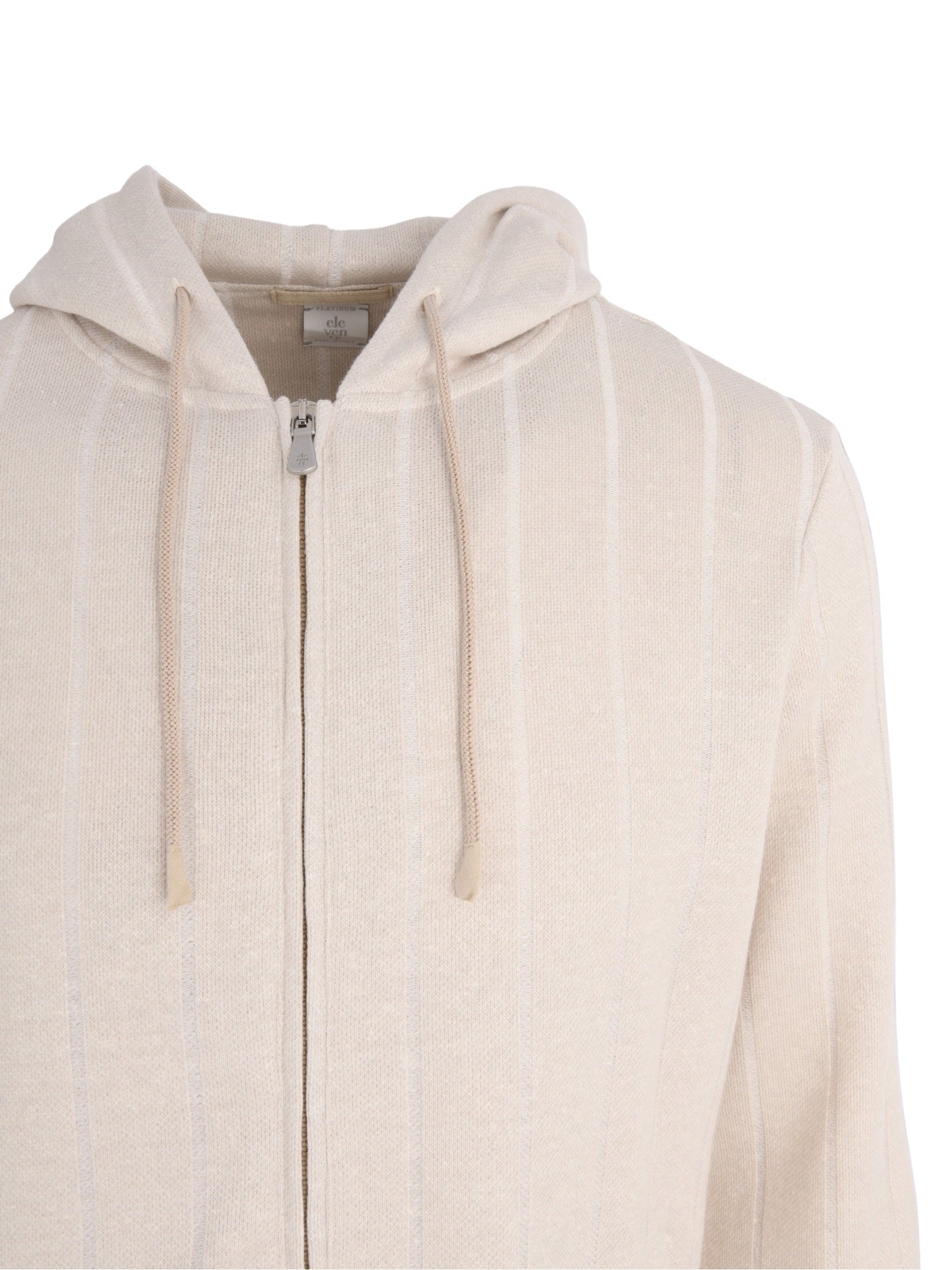 Hooded full zip sweatshirt