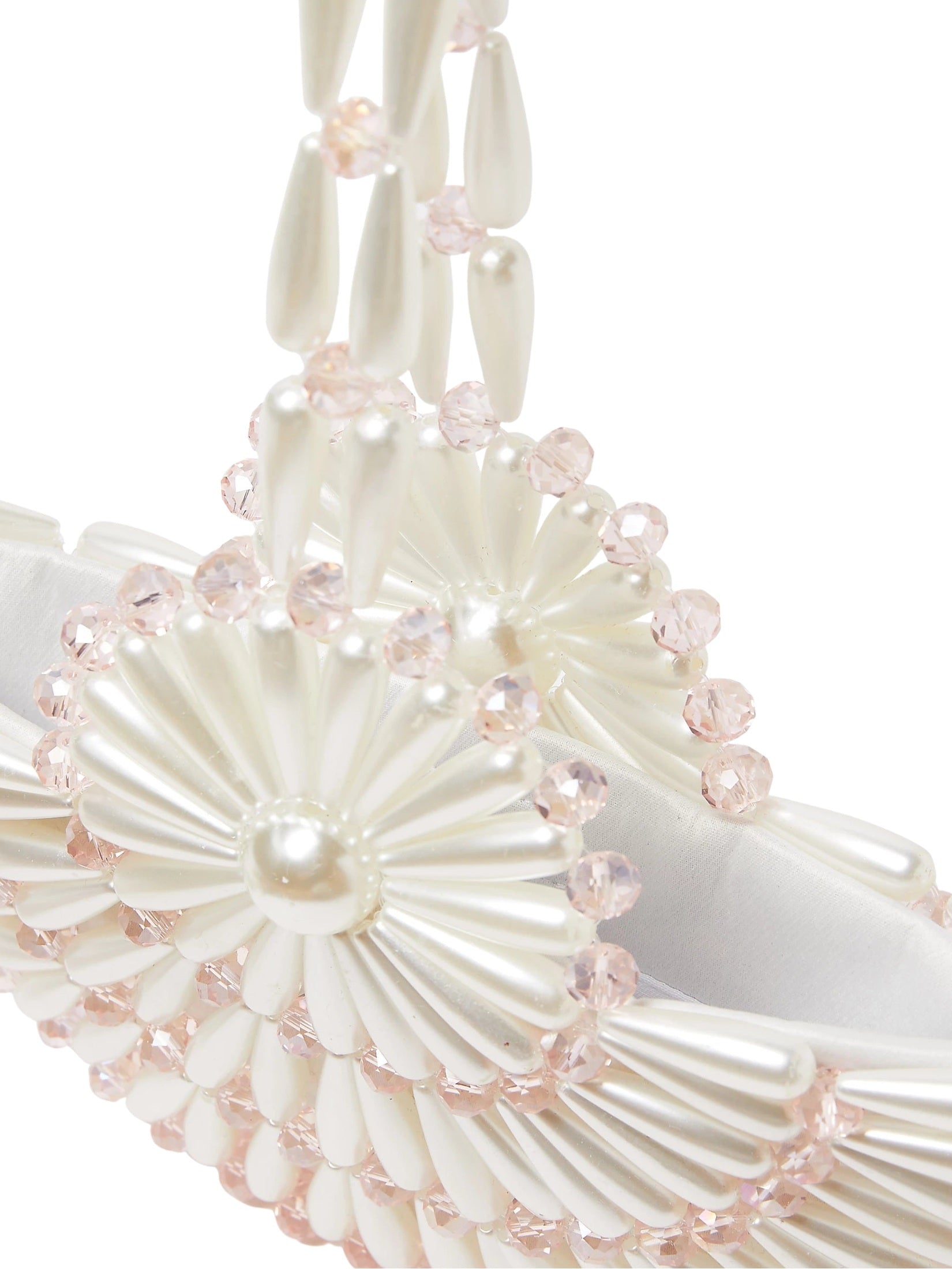 Ivory & blush small selene tote
