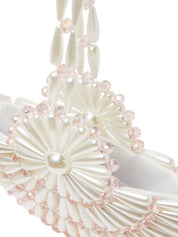 Ivory & blush small selene tote