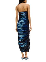 Nile lake print midi skirt