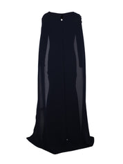 HAND EMBROIDERD ED FLOWER WITH OFF SHOULDE DRESS FISH CUT AND CAPE