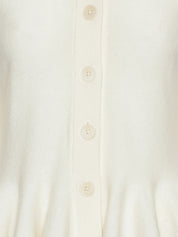 Sculptured knit cardigan