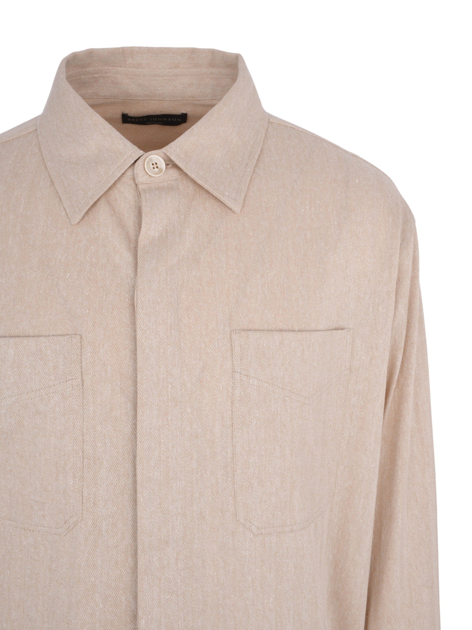 Linen cotton shirt jacket