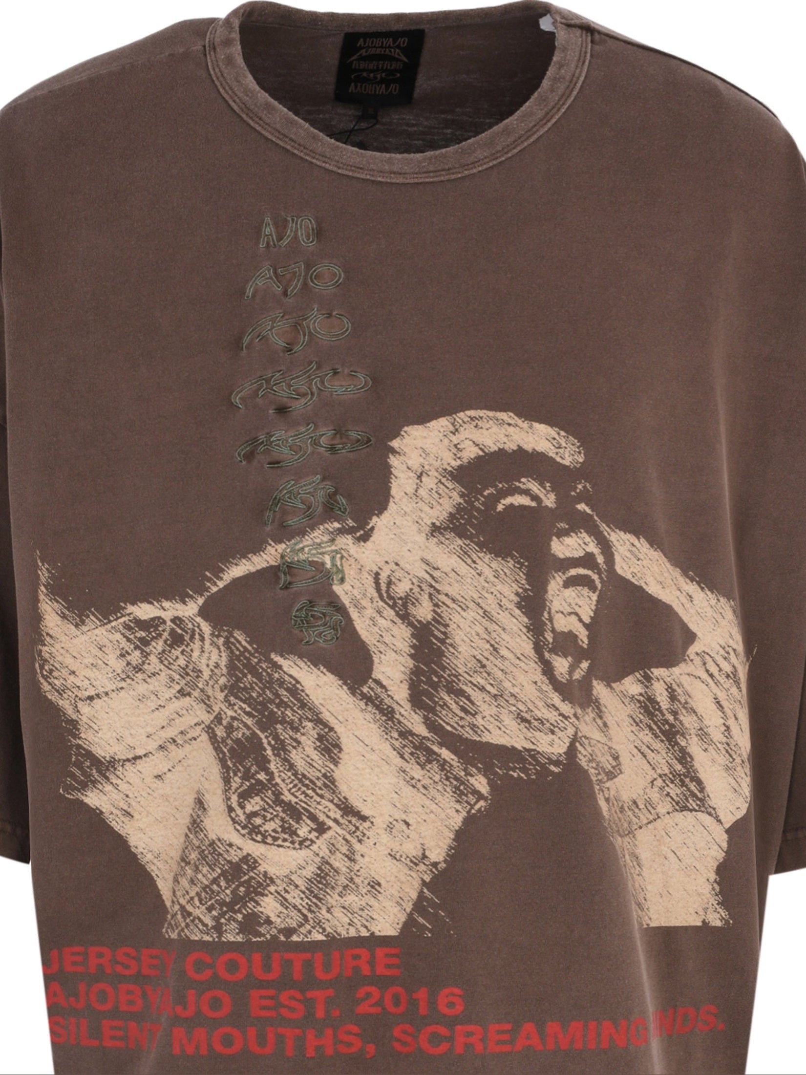 Soundless wailing wide t-shirt