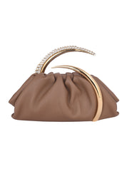Karma pouch leather clutch