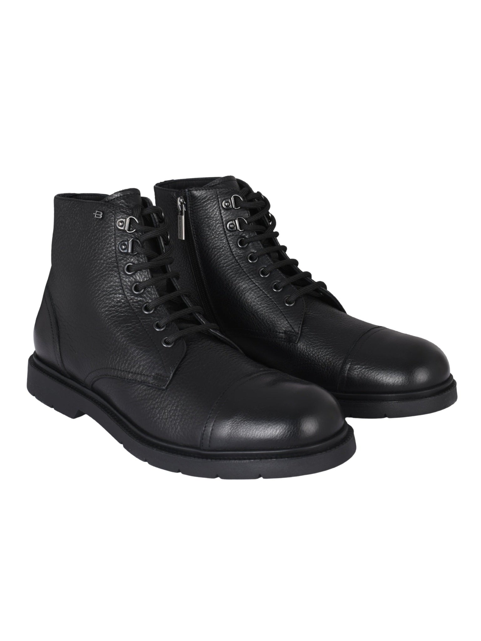 Ankle boot tumb.leat. black