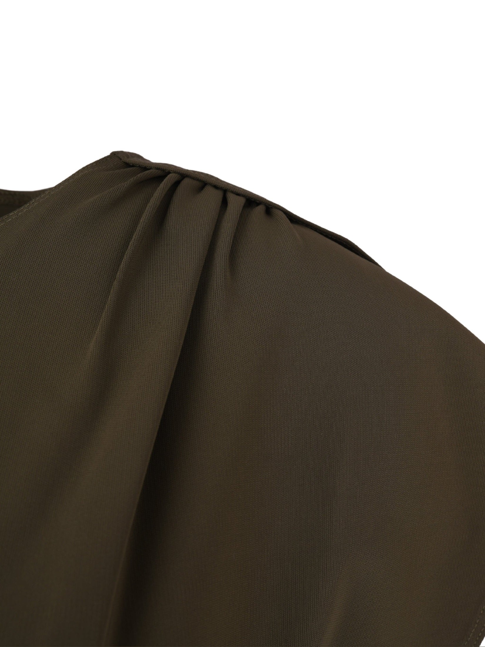 Petal drape sleeve jersey top