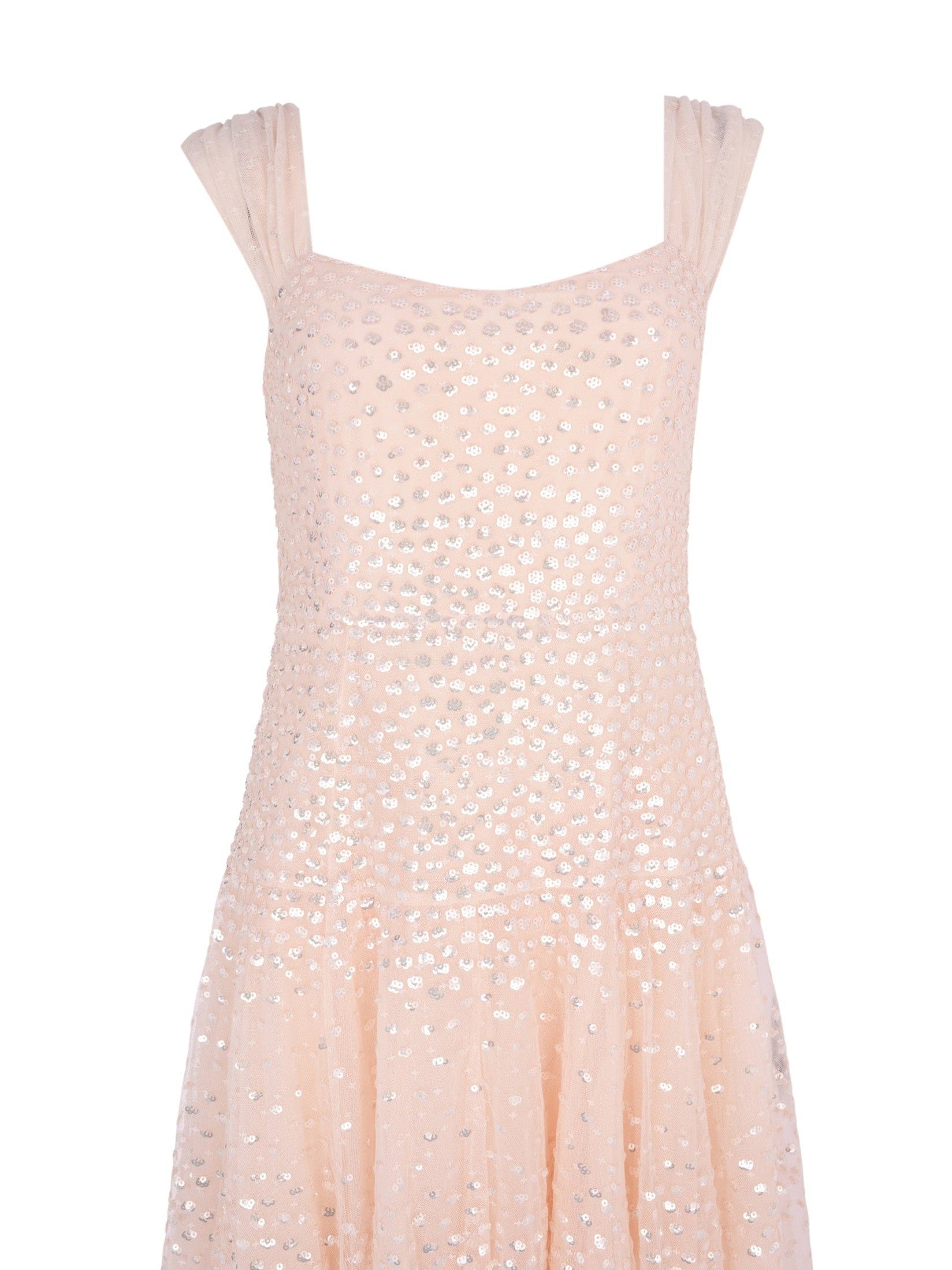 Sunrise sequin sweetheart ankle gown