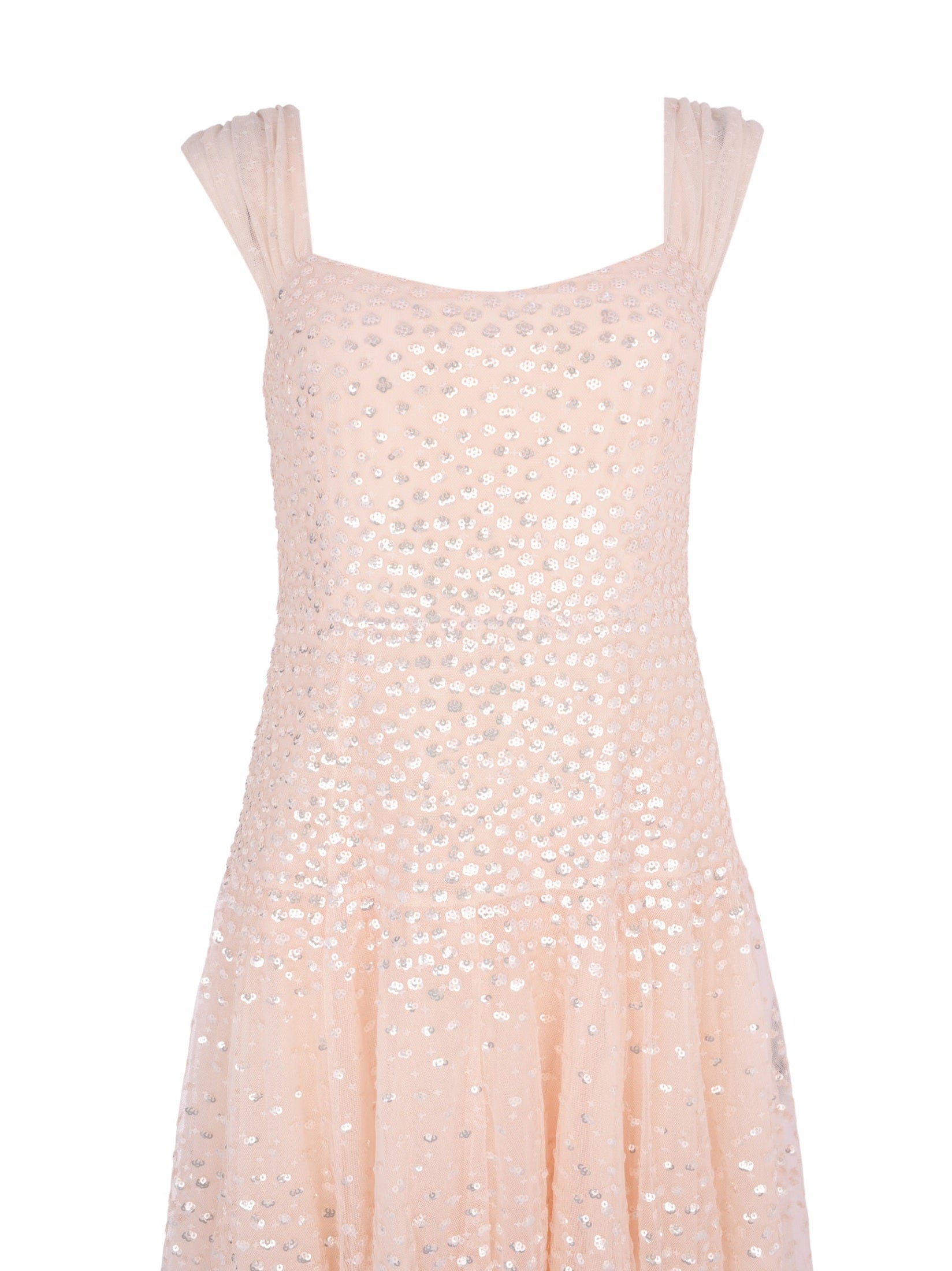 Sunrise sequin sweetheart ankle gown