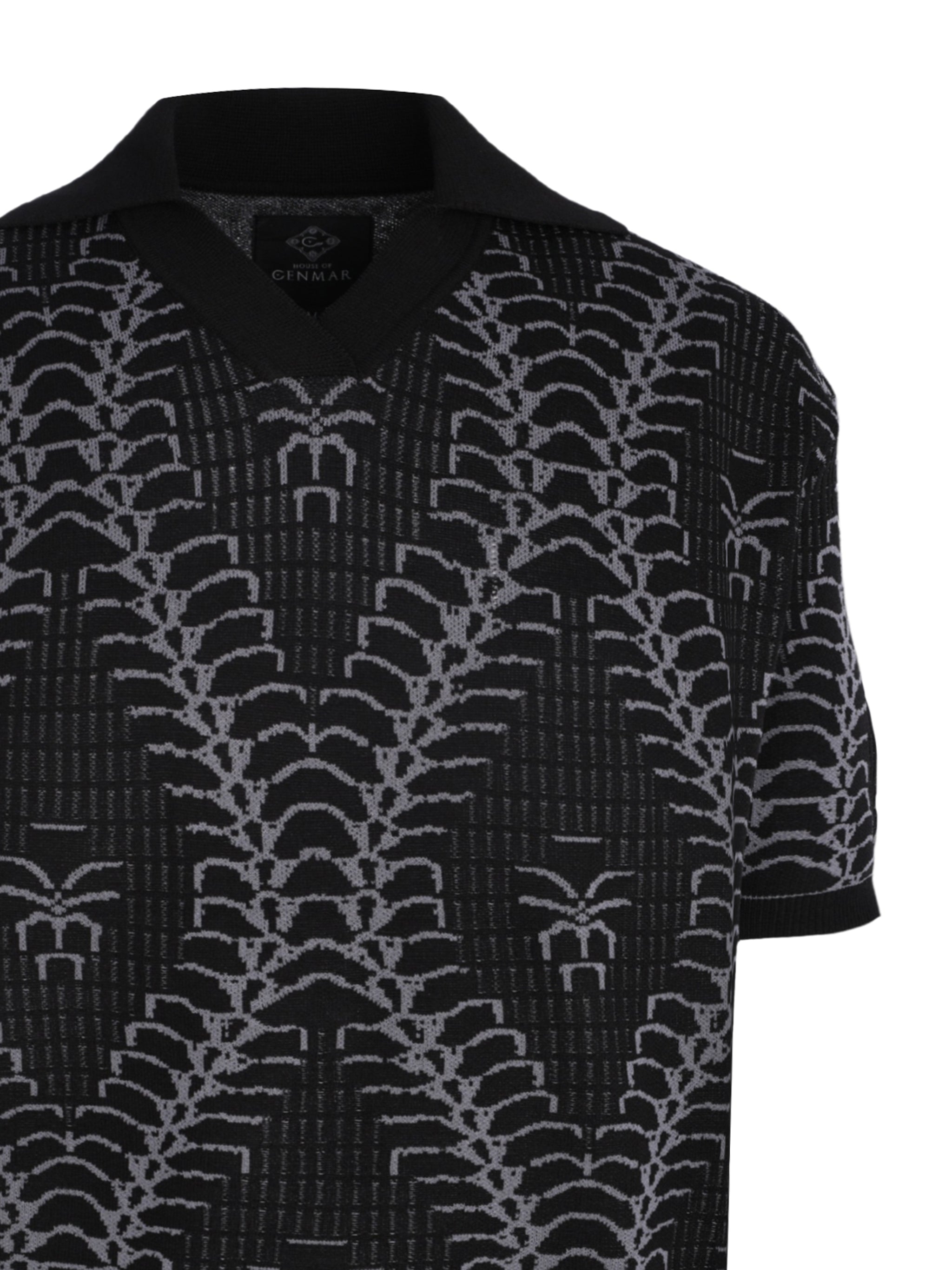CENMAR KNIT BLACK SHIRT