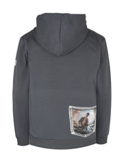 Hoodie zip signal grey small 10