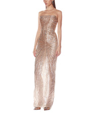 DAHLIA STRAPLESS MAXI DRESS