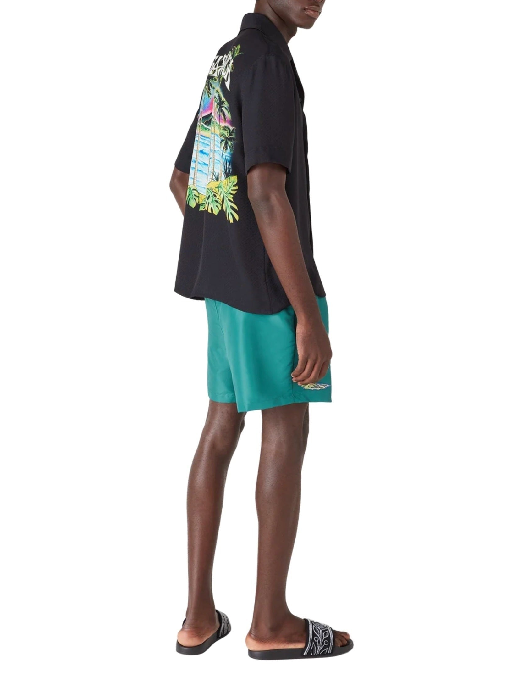 Casa embroidery swim shorts