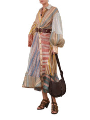 Rebellion Striped Midi Dress