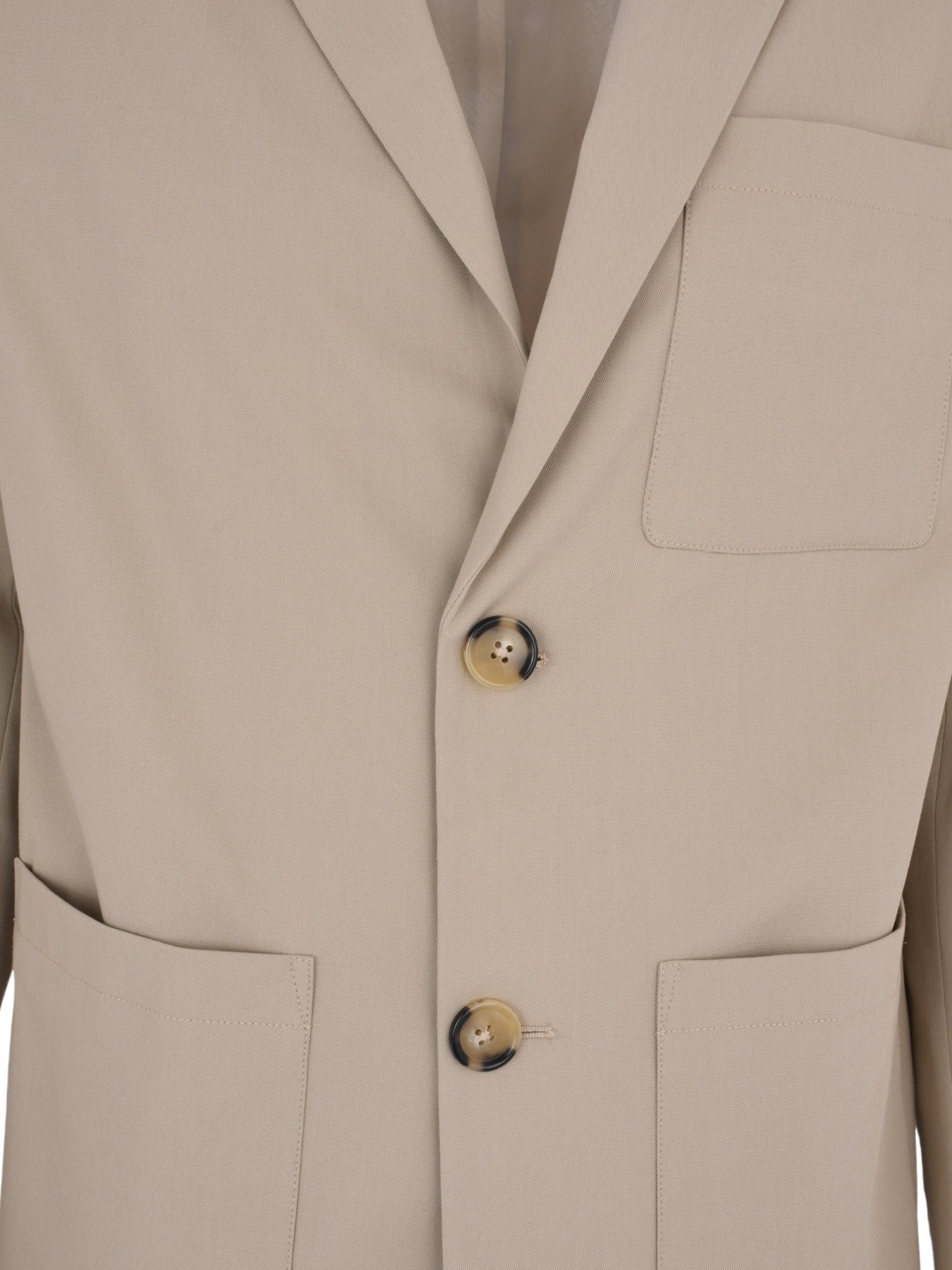 Jacket single breasted jacket patch pockets undecostructed lined comfort fit