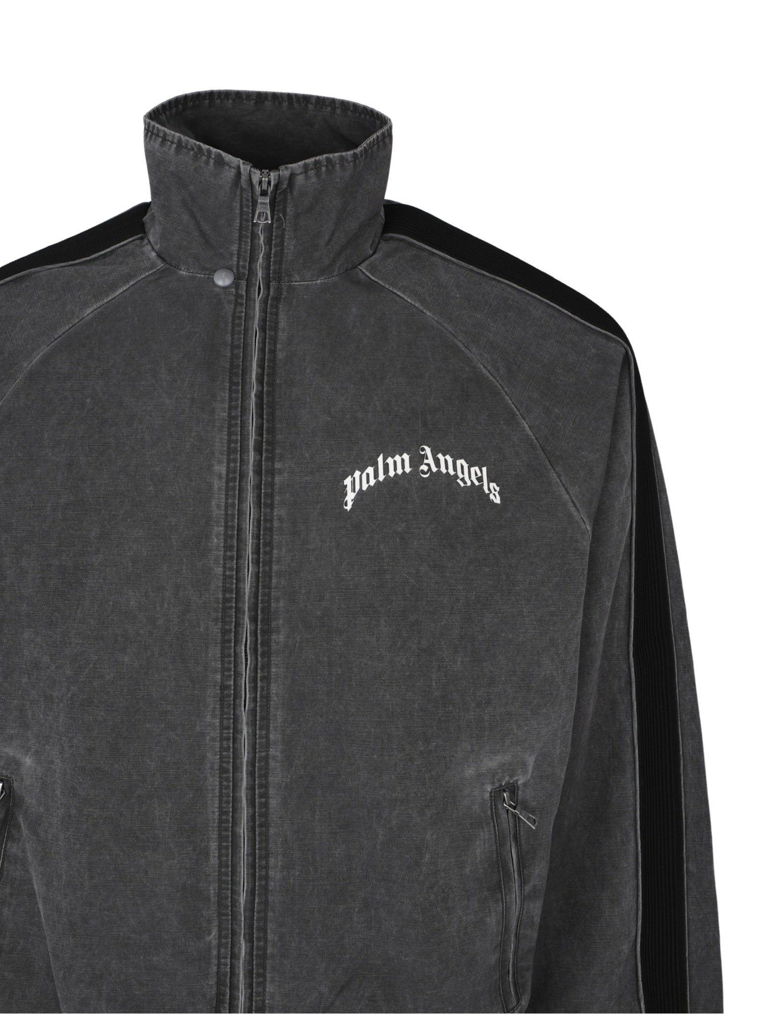 Curved logo vint windbreaker