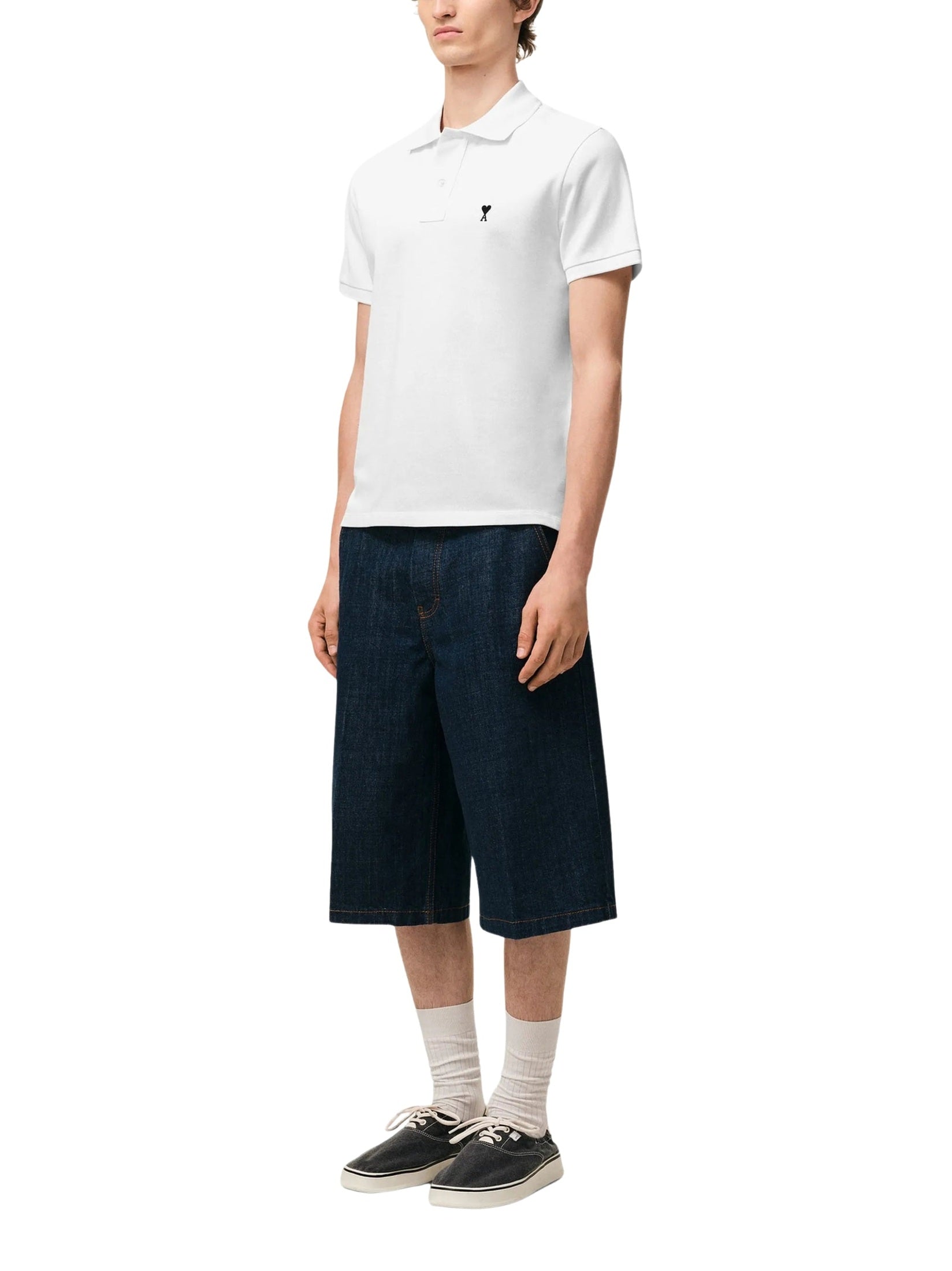 Polo with contrasted ami de coeur
