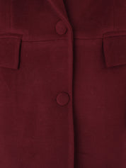 BURGUNDY CACHET COAT
