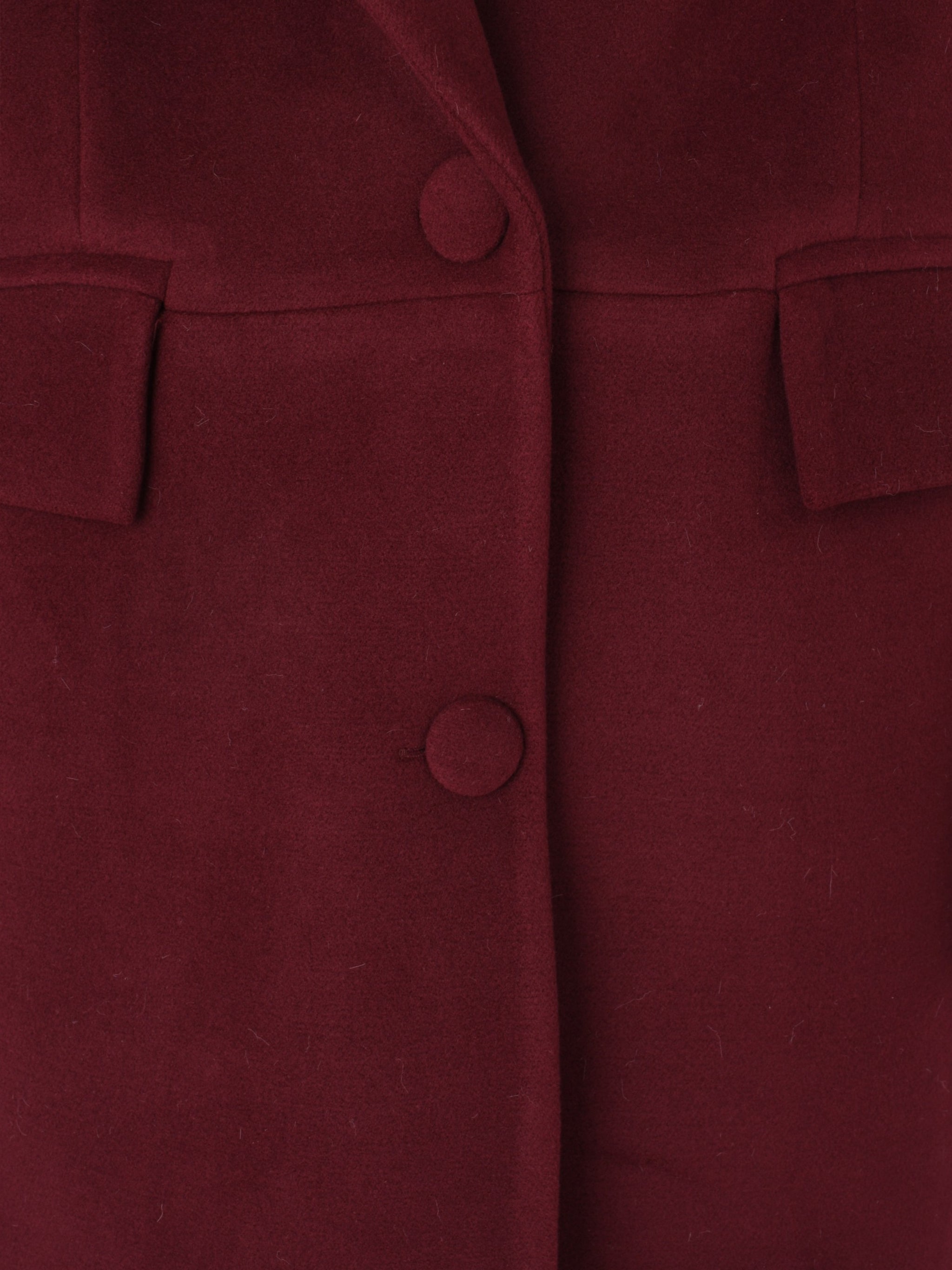 BURGUNDY CACHET COAT