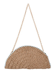 Seashell duo clutch blue seashells