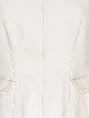 Peplum denim top