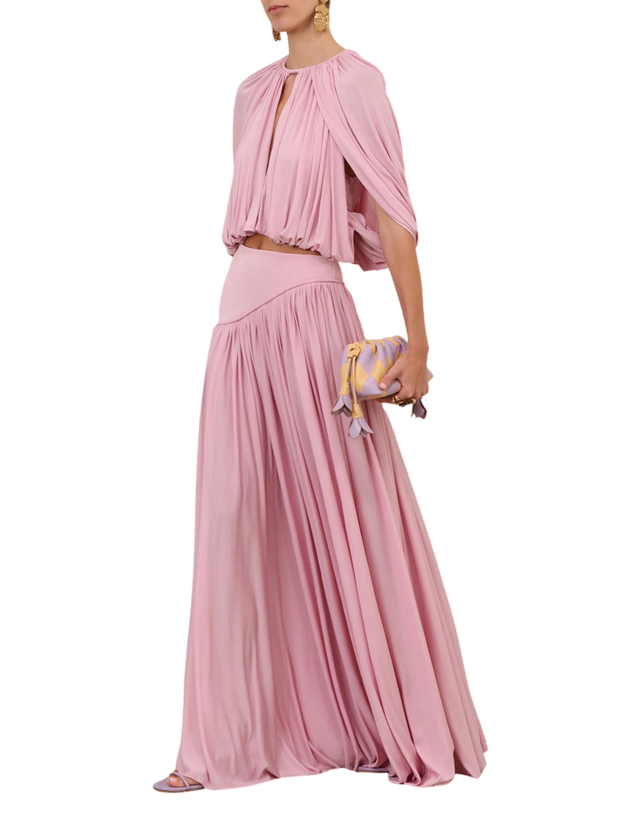 Alchemy caped blouse
