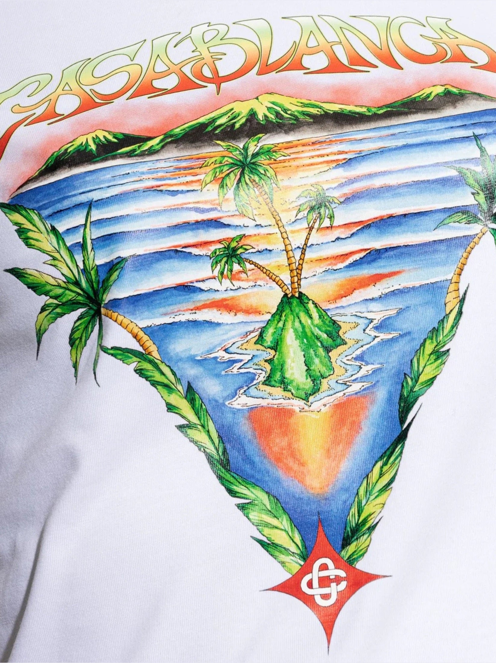 Innocence triangle longline ringer tee