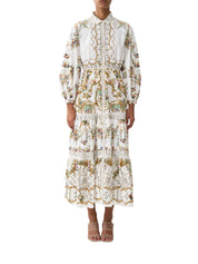 TIERED LONG SHIRT DRESS