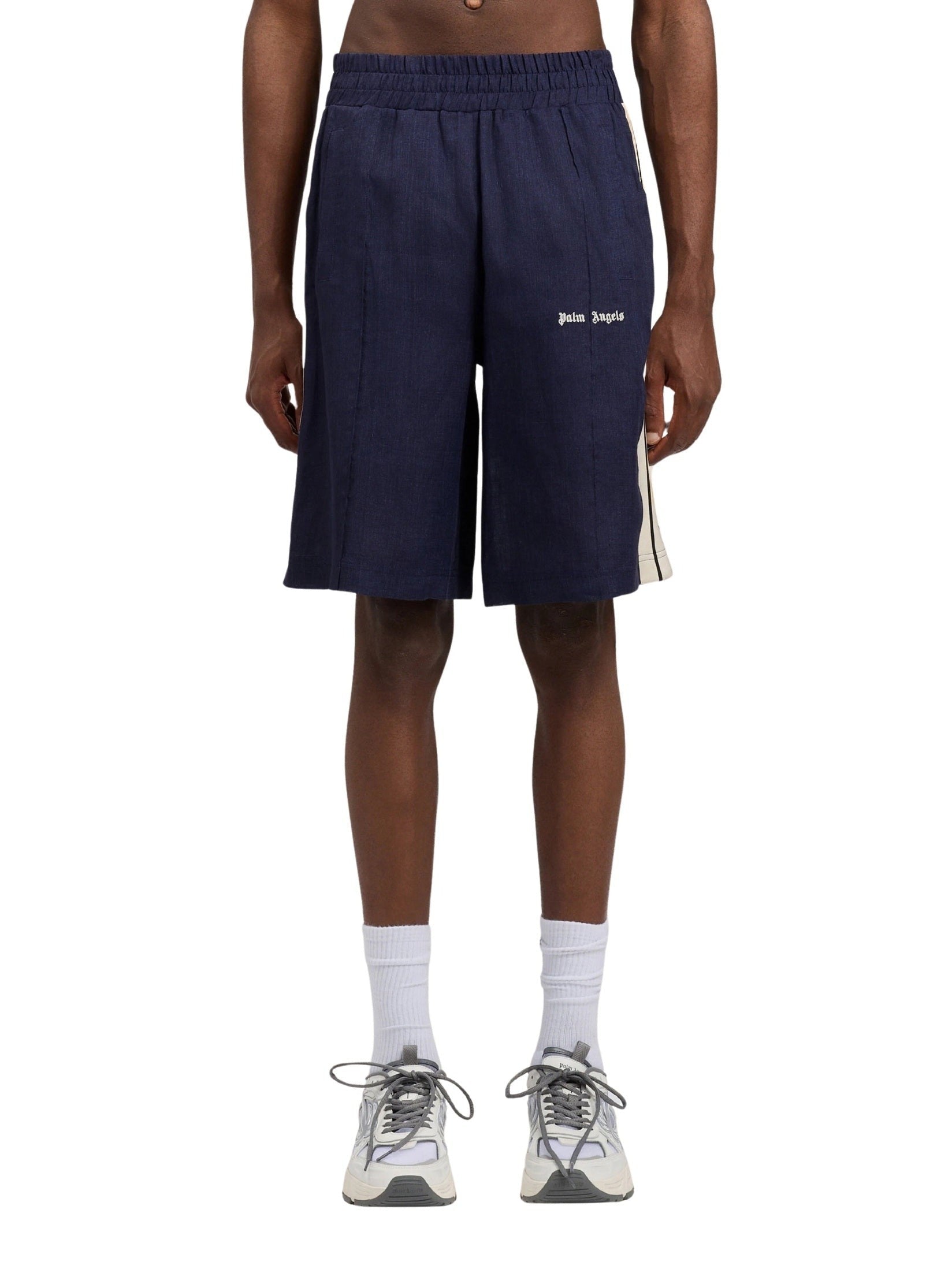Classic logo linen track shorts