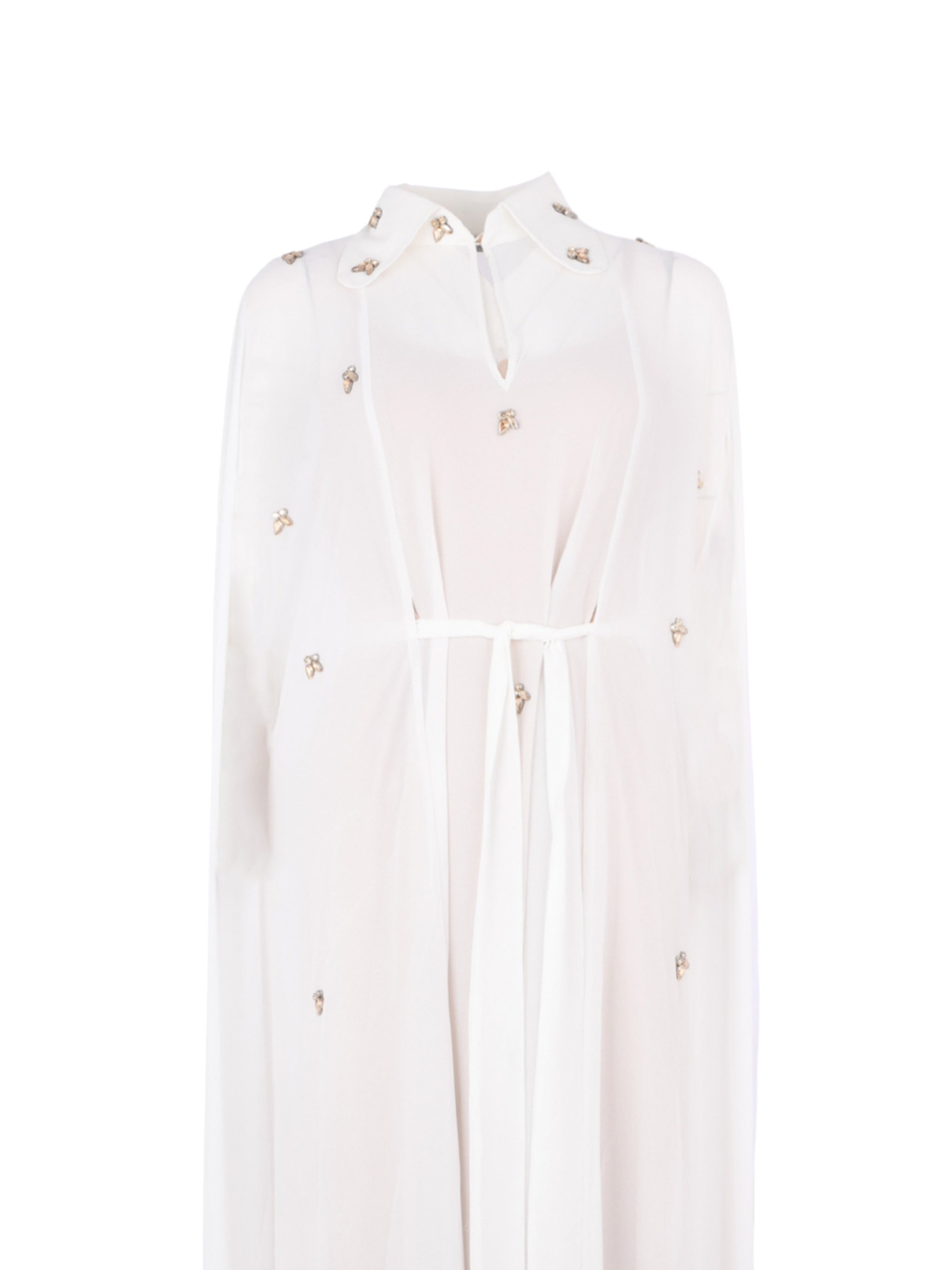Yara kaftan white
