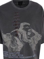 Soundless wailing wide t-shirt