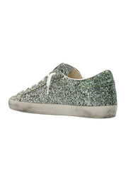 Super star glitter upper toe tongue and heel laminated star