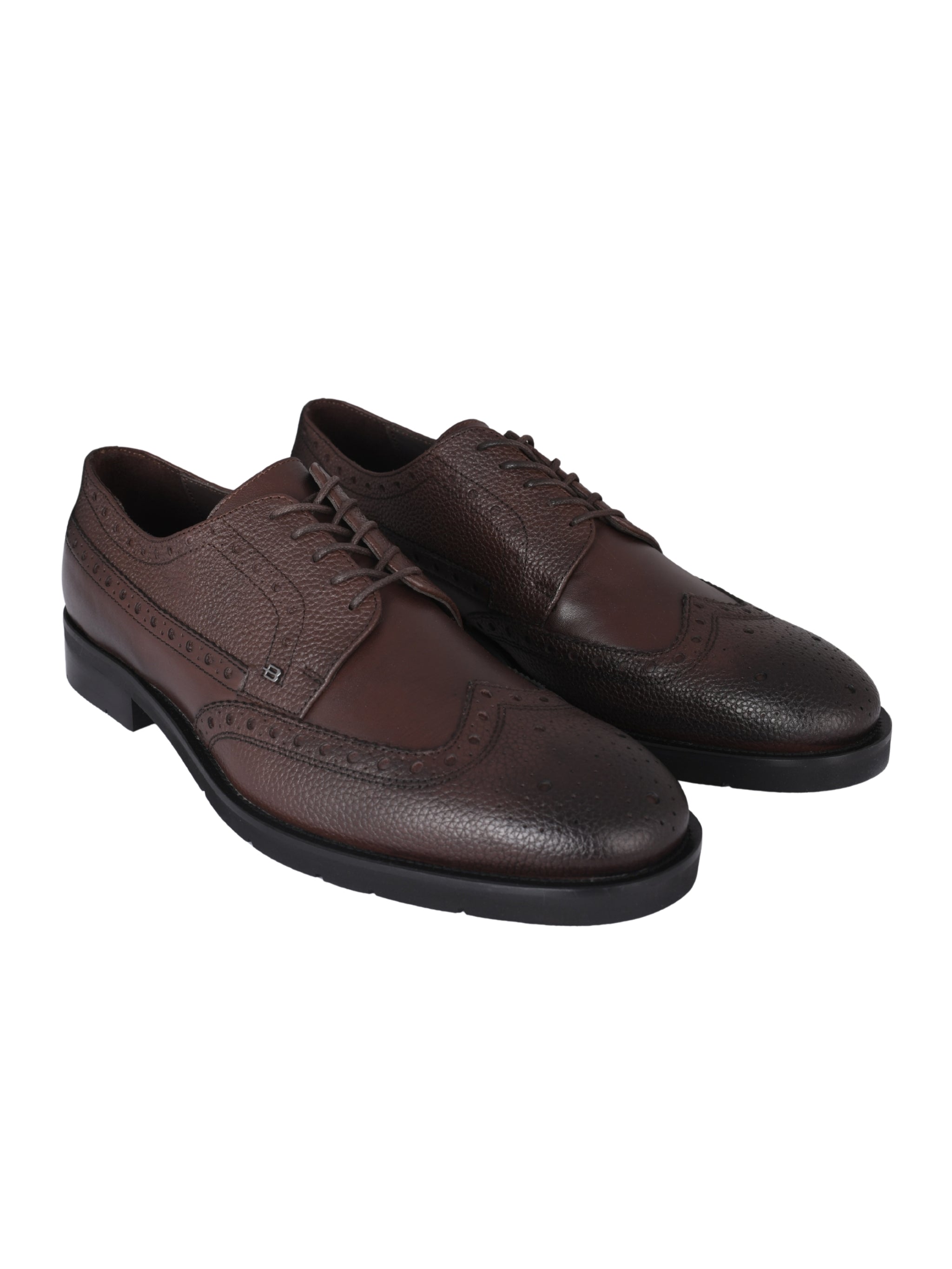 Lace up tumb.leat&calf brown